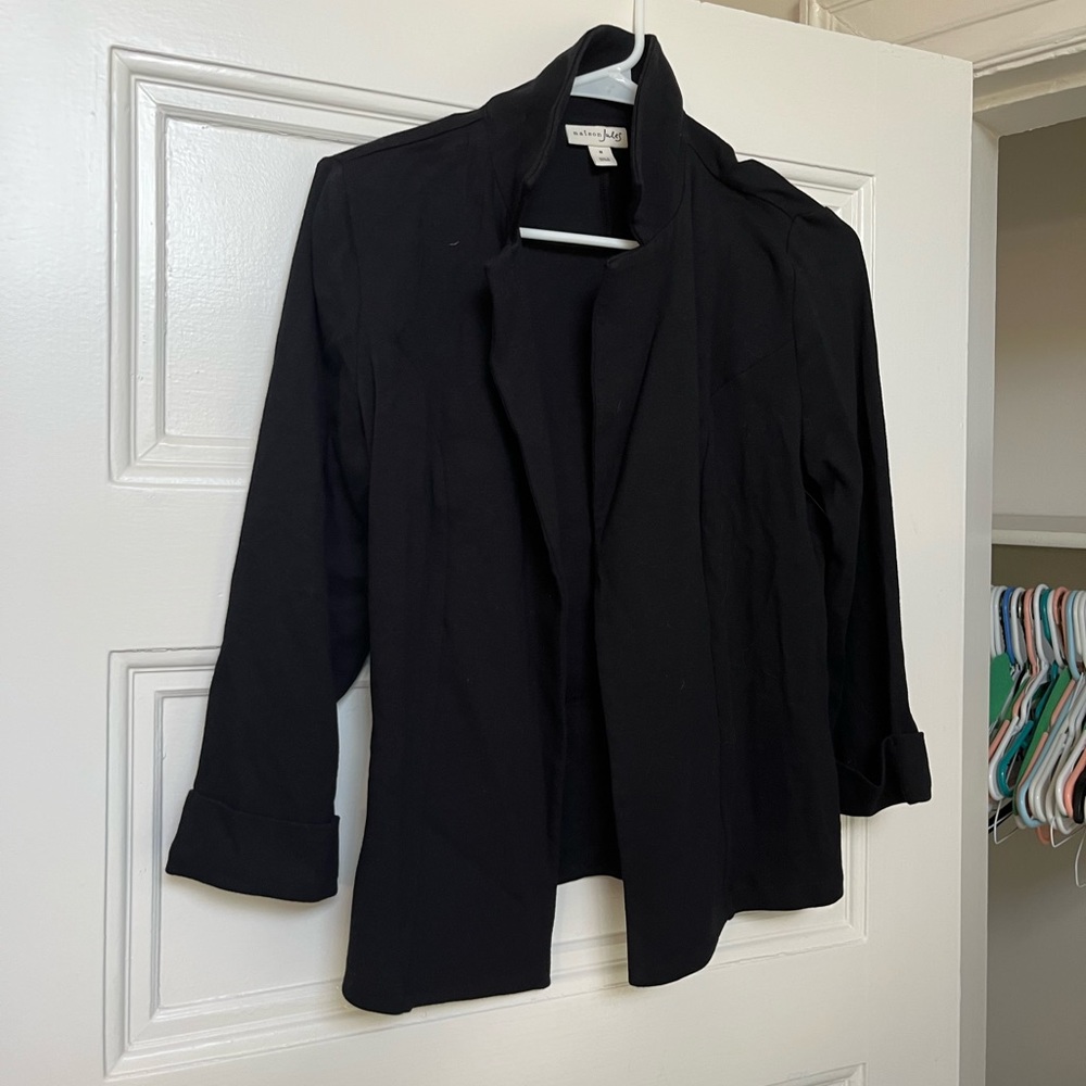 Soft black long sleeve blazer
